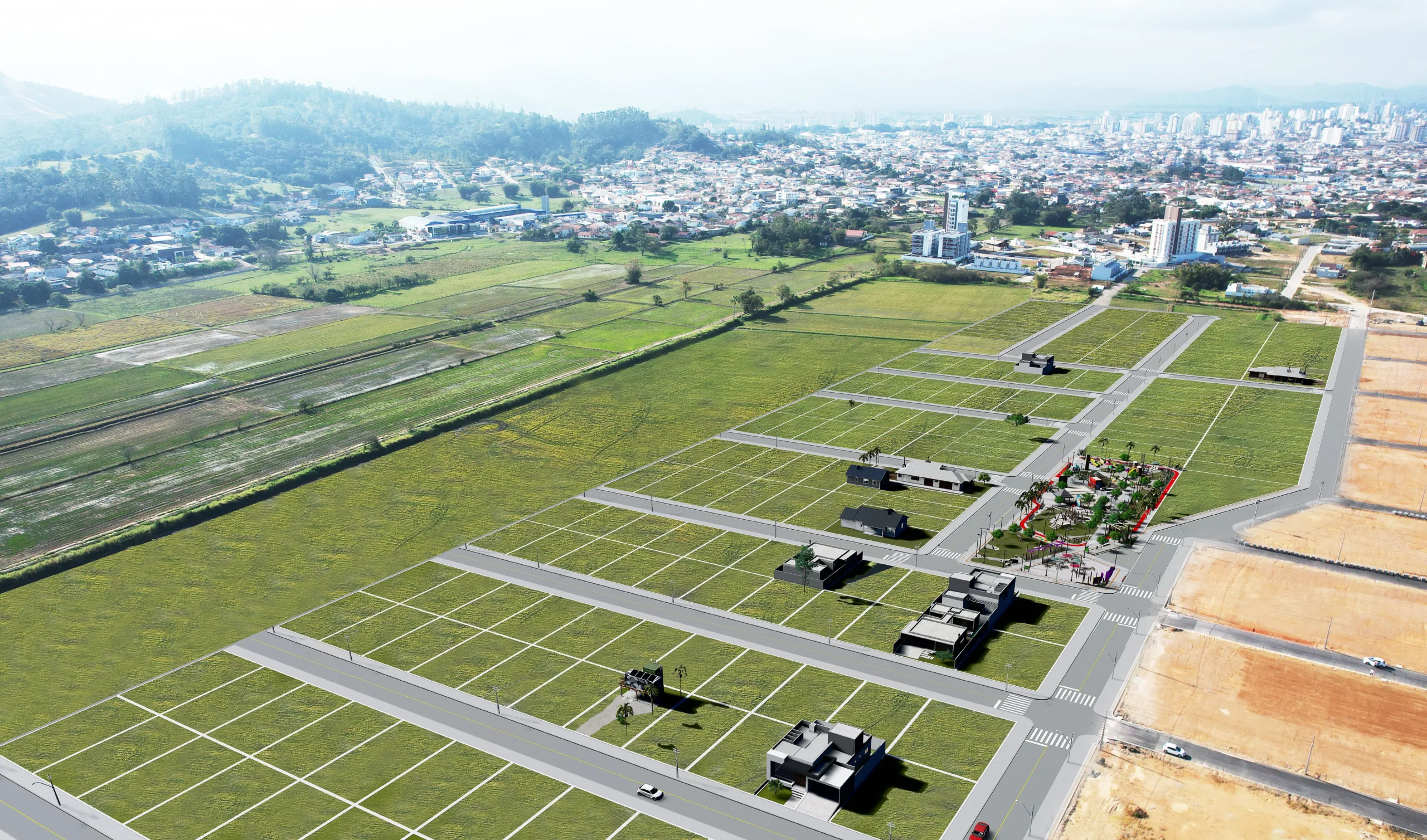 Vista aérea do bairro